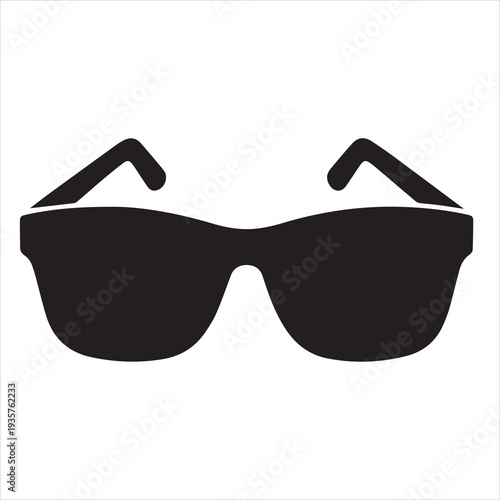 black sunglasses isolated on white