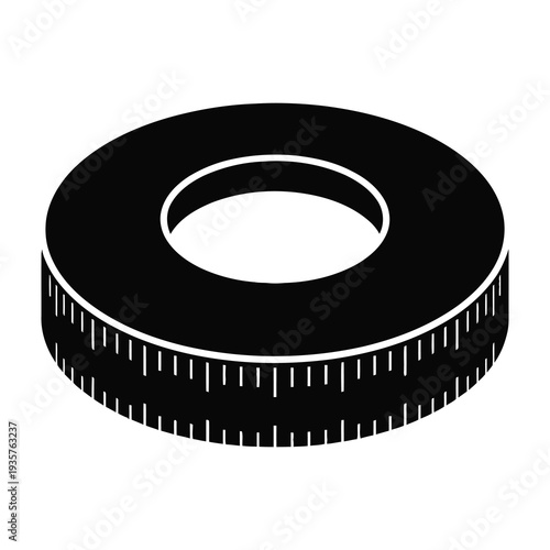 Precision measurement ring gauge with ultra fine micrometer markings showcasing high accuracy engineering design against a neutral white backdrop for technical illustration and calibration reference