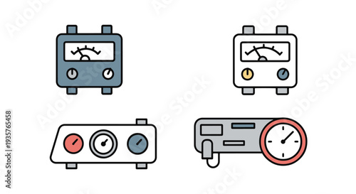 Energy Regulator modern color vector design