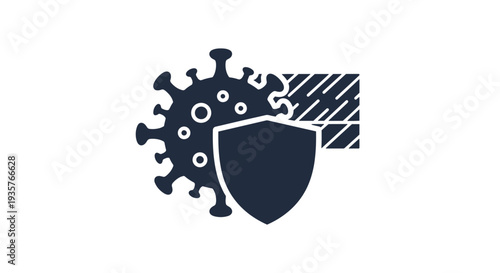 Lockdown Alert Line bold creative color illustration