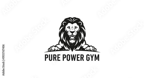Powerful Lion Head Gym Logo for Fitness and Strength Branding