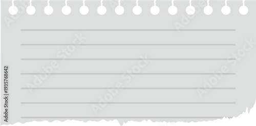 Paper sheet mockup. Realistic blank reminder note