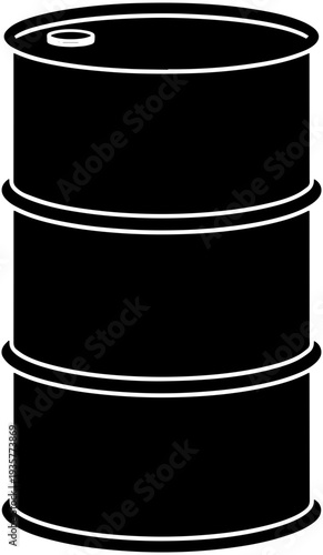 Industrial oil barrel for storage and transportation needs