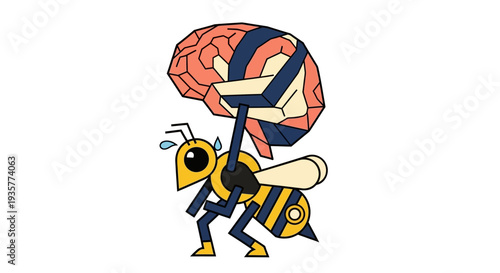 Bee Carrying Brain Weight.