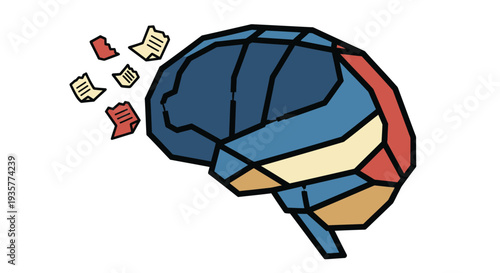 Brain Thinking Mind Concept.