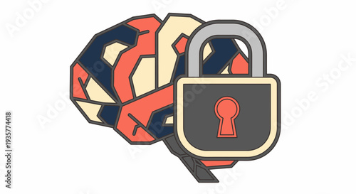 Brain with Lock Security.