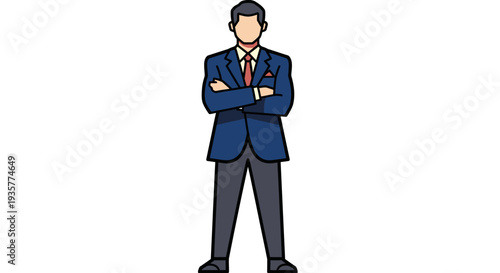 Businessman in Blue Suit.