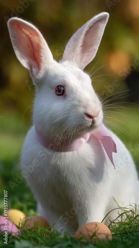 Wallpaper Mural Easter bunny celebration garden animal portrait springtime close-up joyful moments Torontodigital.ca