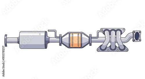 Catalytic Converter Car Part.