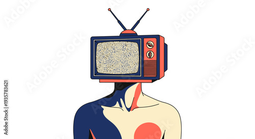 Television on a Man.