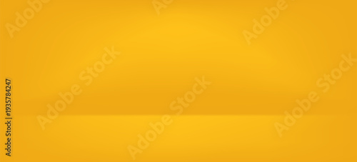 Empty yellow color texture pattern cement wall studio background. Used for presentation summer holiday products for sale online.