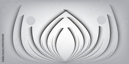 Luxury silver award background with white glitter dots and gold wave lines. Premium elegant smooth gradient surface with flowing curves for certificate, invitation or celebration event design template