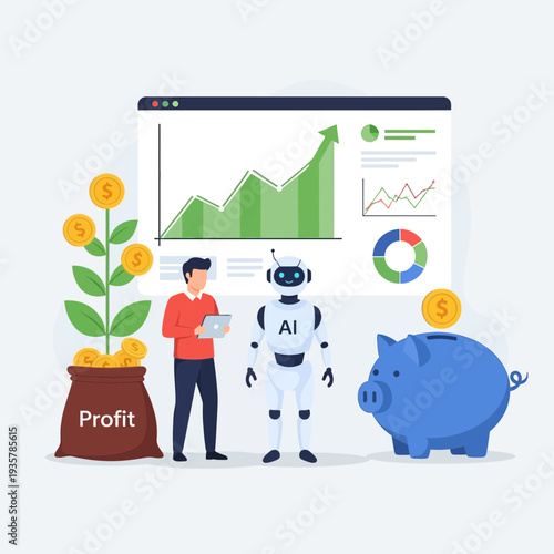 Cute Tooth Fairy Cartoon Illustration – Magical Fairy Girl with Happy Tooth Character