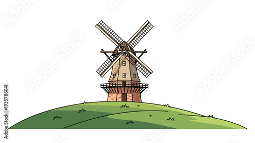 Old Windmill on Hill.