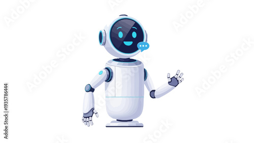 Robot with Blue Eyes.