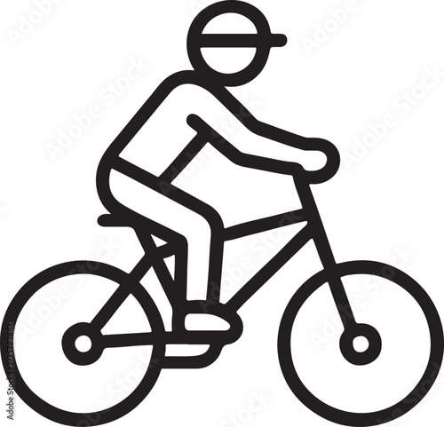 Premium BMX bike riding icon.
