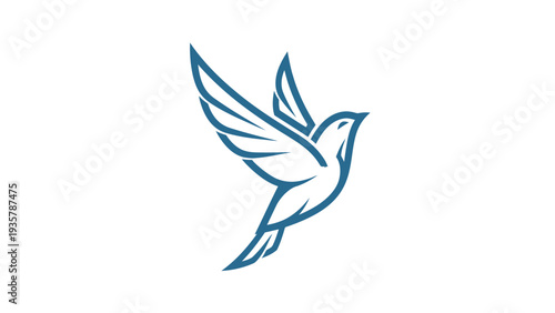 Flying Bird Icon Design.