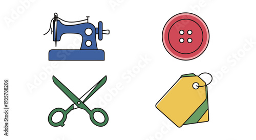 Fashion Patch Line art vector abstract elegant tone illustration