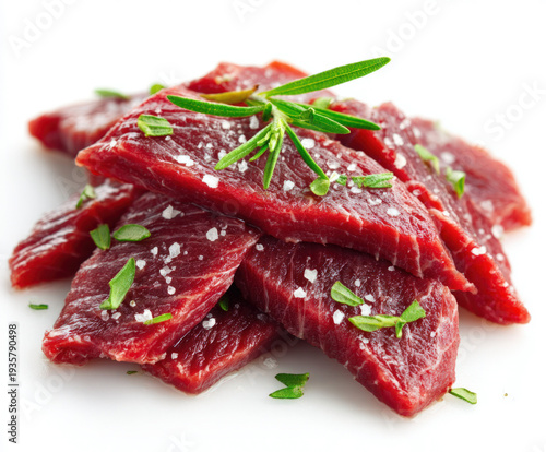 beef isolated on a white ba...