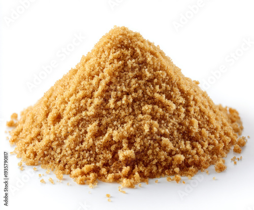 brown sugar isolated on a w...