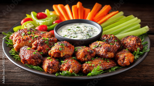 Buffalo chicken strips with...