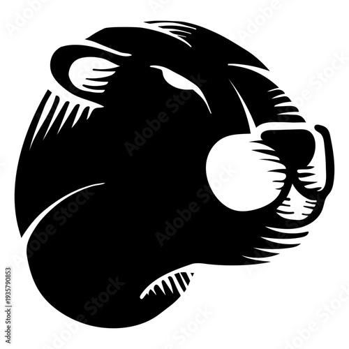 Marten otter kalan tattoo detailed silhouette