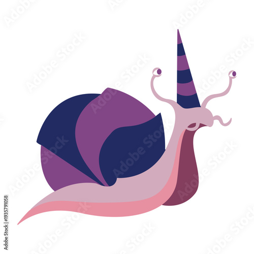 Snail helix shall cap flat