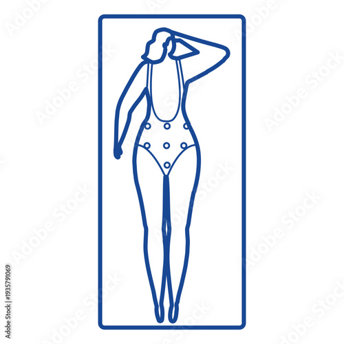 Woman mat rug pad stroke