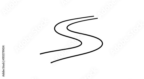 Simple Black Wavy Lines.