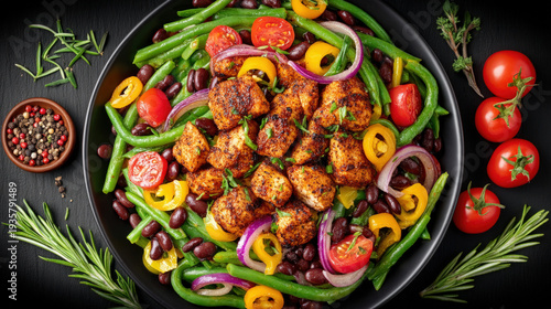 Chicken and black bean stir...