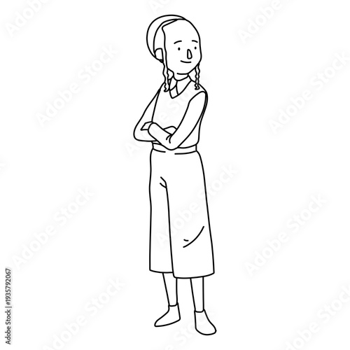 Boy jewish posture stroke