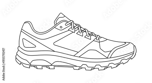 Sneaker Shoe Side View.