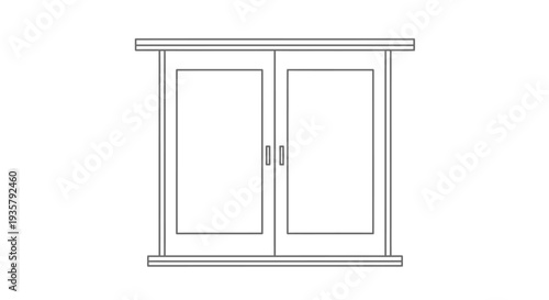 Simple Cabinet Illustration Design.