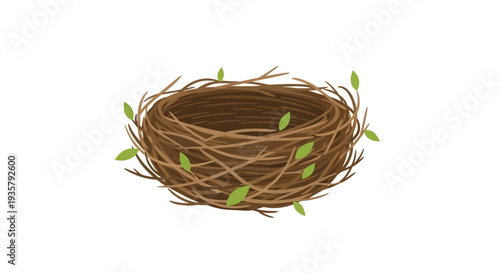 Bird Nest with Twigs.
