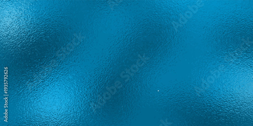 Shiny silver foil texture. Soft blue foil glass texture background. Abstract gradient bright light reflection and shiny rough texture surface. Glass effect background