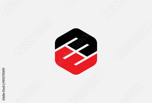 Letter EE Logo, Initial EE Hexagonal design logo inspiration, vector illustration