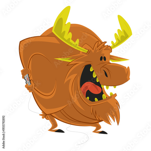 Moose elk antler gamepad sketch