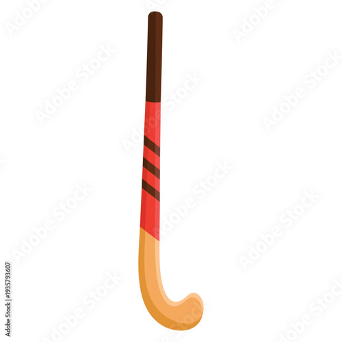 Grass hockey stick icon cartoon vector carbon fiber goalie sign ideal for sports equipment team game tournament and field hockey themed designs