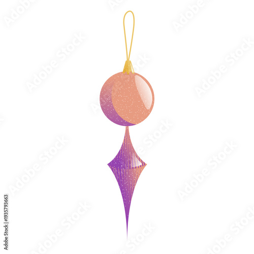 Ball icicle toy illustration