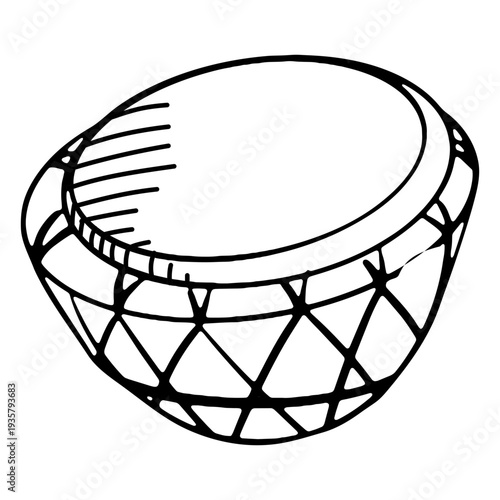 Bongo drum kettle drum stroke