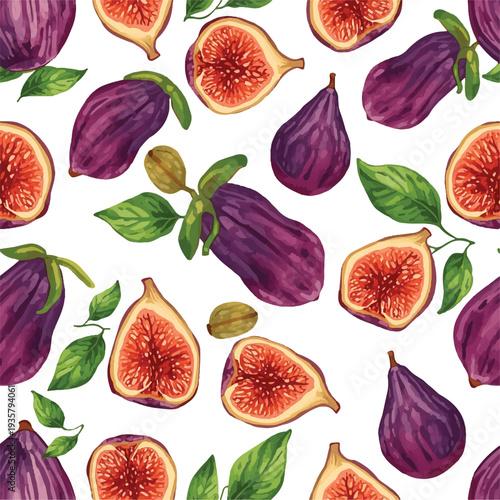  Fresh figs and leaves scattered isolated on transparent background