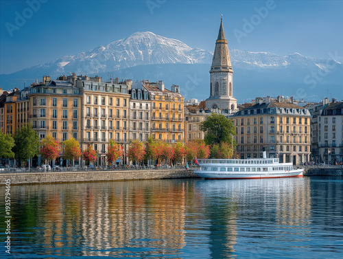 Geneva Switzerland skyline
