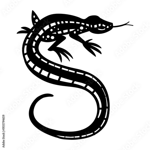 Gecko crawling stylish