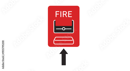 Fire Evacuation abstract digital color vector
