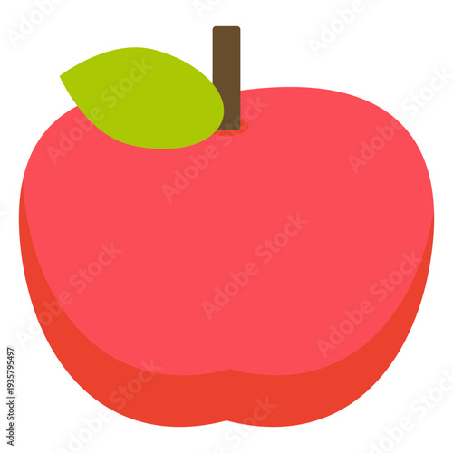 Apple fruit flat apple