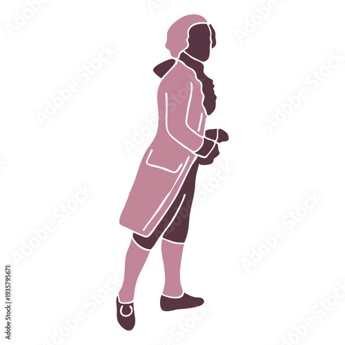 18th century fancy man duotone