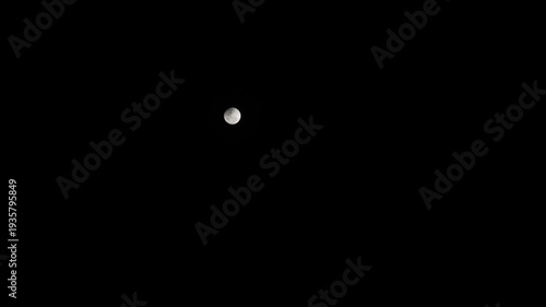 The moon is moving away from the lunar eclipse.