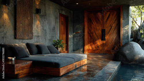 Modern residential interior...