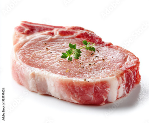 pork isolated on a white ba...