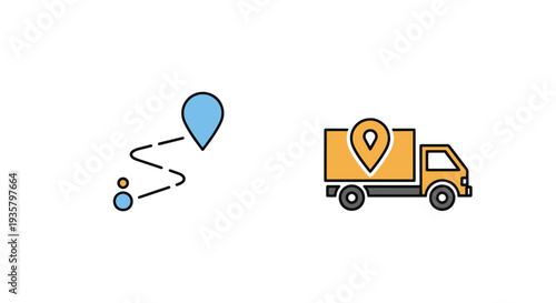 Fleet Management Line art creative soft tone vector